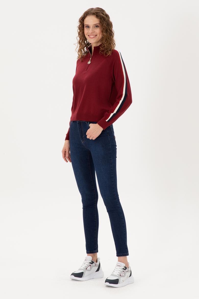 Kadın Koyu Mavi Jean Pantolon - 50289332006