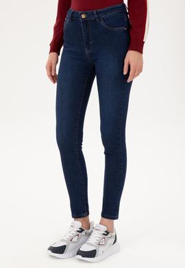 Kadın Koyu Mavi Jean Pantolon - 50289332006