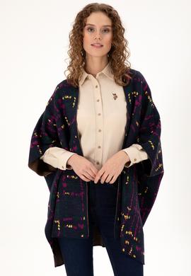 Kadın Lacivert Triko Panço - 50293162002