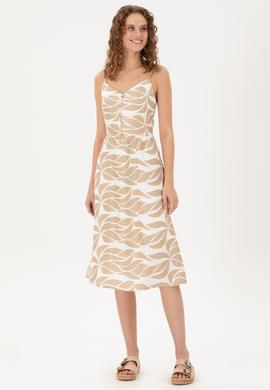 Kadın Haki Dokuma Elbise - 50280562007