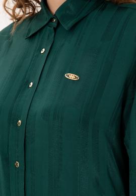 Kadın Koyu Yeşil Uzun Kollu Gömlek - 50289818011