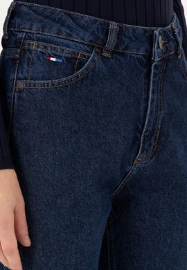 Kadın Koyu Mavi Straight Fit Jean Pantolon - 50298203002