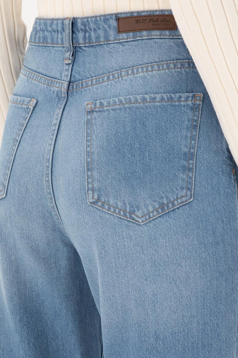 Kadın Açık Mavi Flare High Waist Fit Jean Pantolon - 50295320005