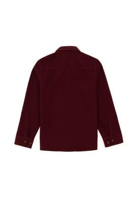 Erkek Çocuk Bordo Uzun Kollu Basic Gömlek - 50295671018