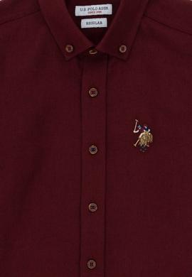 Erkek Çocuk Bordo Uzun Kollu Basic Gömlek - 50295671018