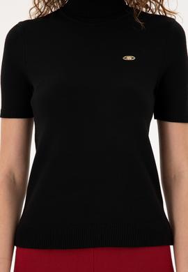 Kadın Siyah Boğazlı Kazak - 50298029005