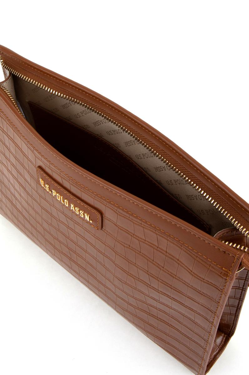 Kadın Taba Kroko Çapraz Çanta