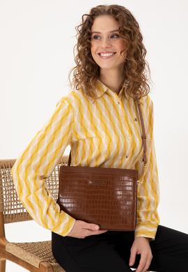 Kadın Taba Kroko Çapraz Çanta - 50300271002