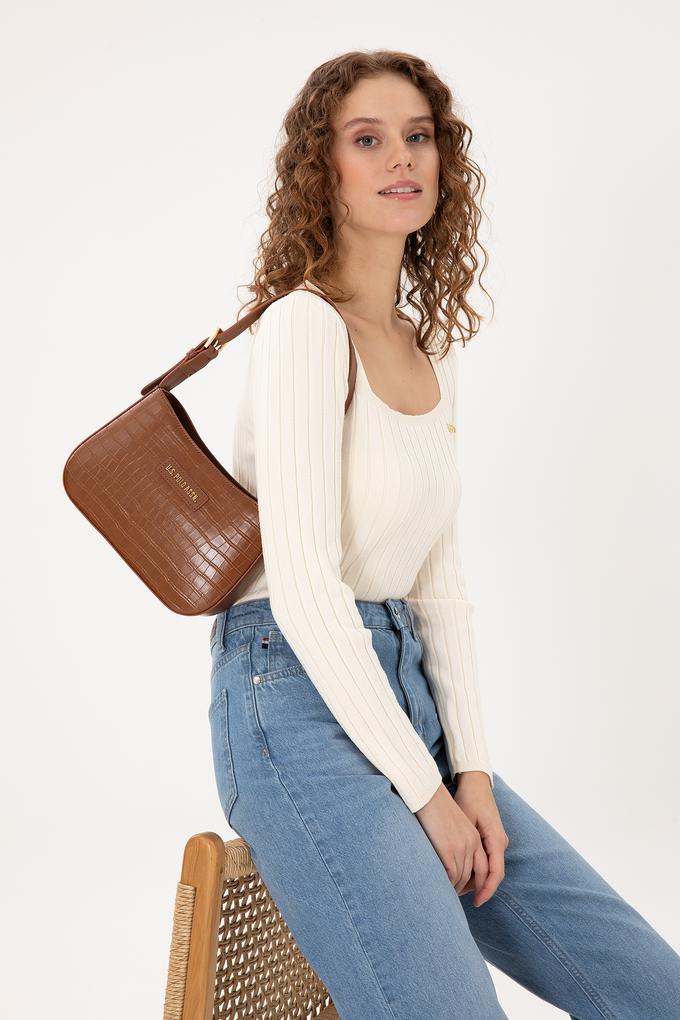 Kadın Taba Kroko Kol Çantası