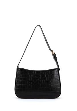 Kadın Siyah Kroko Kol Çantası - 50300272001