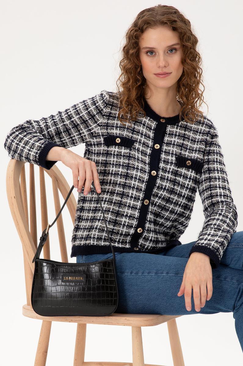 Kadın Siyah Kroko Kol Çantası