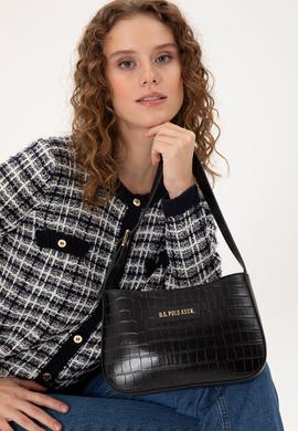 Kadın Siyah Kroko Kol Çantası - 50300272001