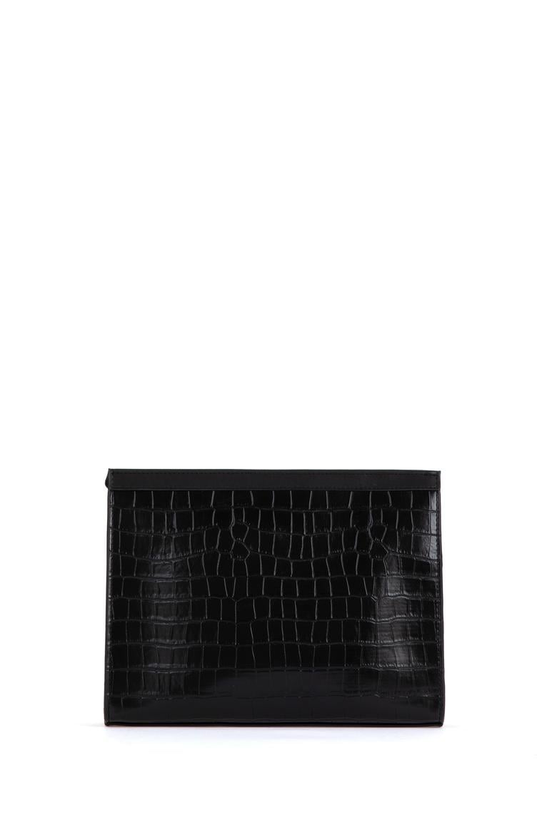 Kadın Siyah Kroko Çapraz Çanta - 50300271001