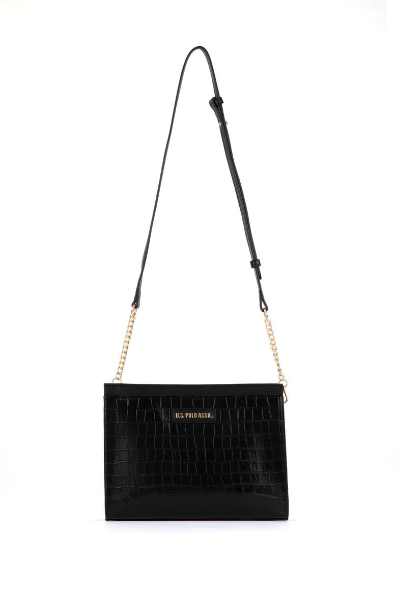 Kadın Siyah Kroko Çapraz Çanta - 50300271001