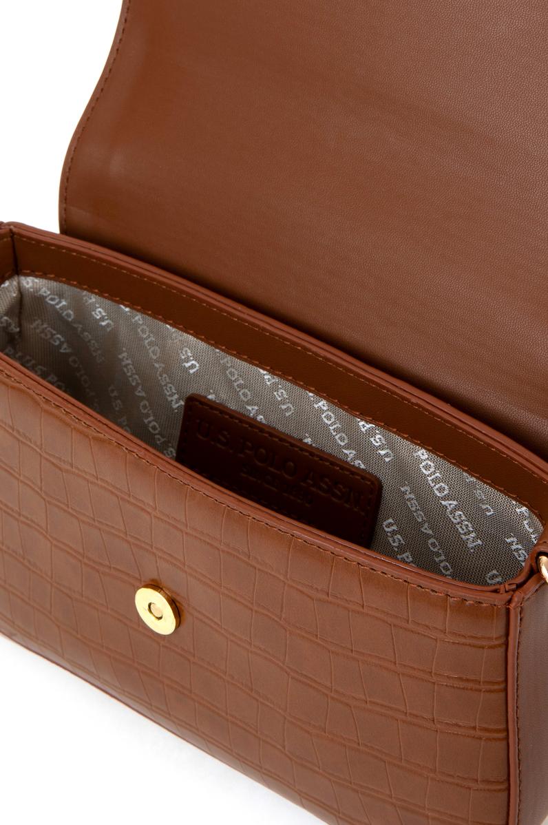 Kadın Taba Kroko Çapraz Çanta