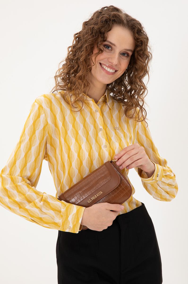 Kadın Taba Kroko Çapraz Çanta