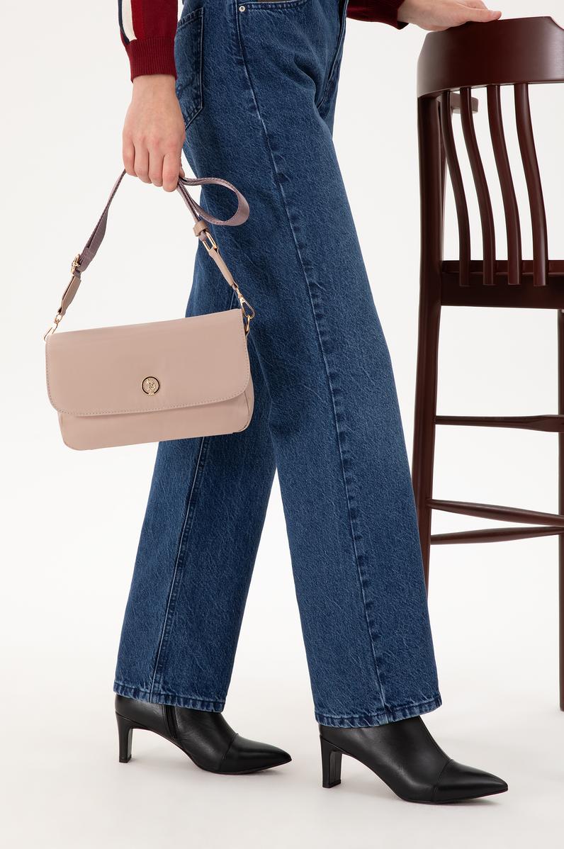 Kadın Bej Kapitone Kol Çantası