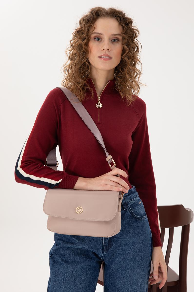 Kadın Bej Kapitone Kol Çantası