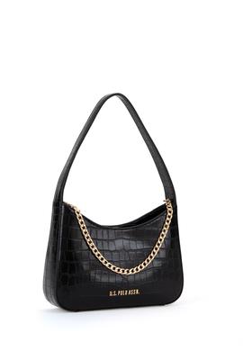 Kadın Siyah Kroko Kol Çantası - 50300342001