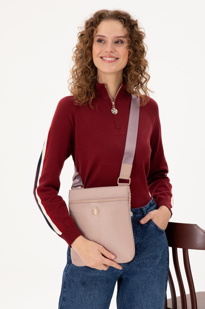 Kadın Bej Kapitone Çapraz Çanta