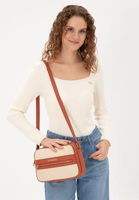 Kadın Krem Çapraz Çanta - 50300278001