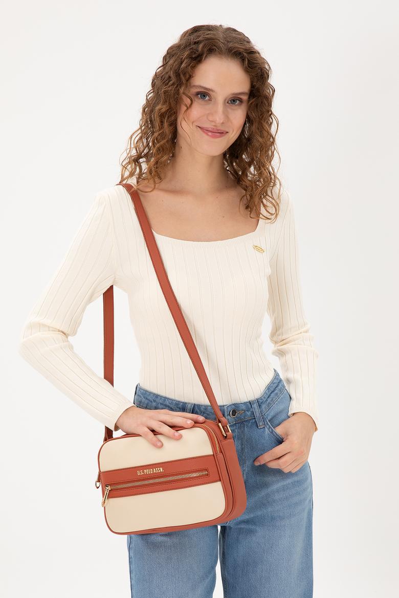 Kadın Krem Çapraz Çanta