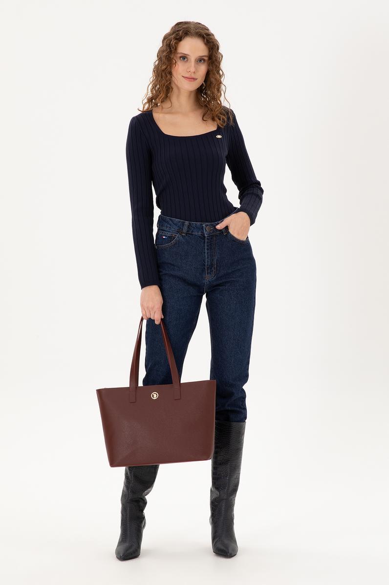 Kadın Bordo Kol Çantası