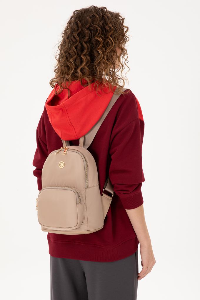 Kadın Bej Kapitone Sırt Çantası