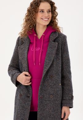 Kadın Lacivert Kaşe Kaban - 50291502012