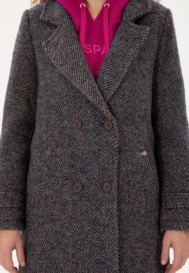 Kadın Lacivert Kaşe Kaban - 50291502012