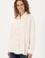 Kadın Krem Örme Gömlek