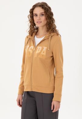 Kadın Camel Basic Kapüşonlu Sweatshirt - 50289540088