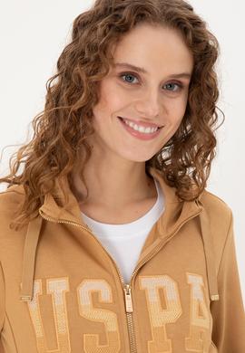 Kadın Camel Basic Kapüşonlu Sweatshirt - 50289540088