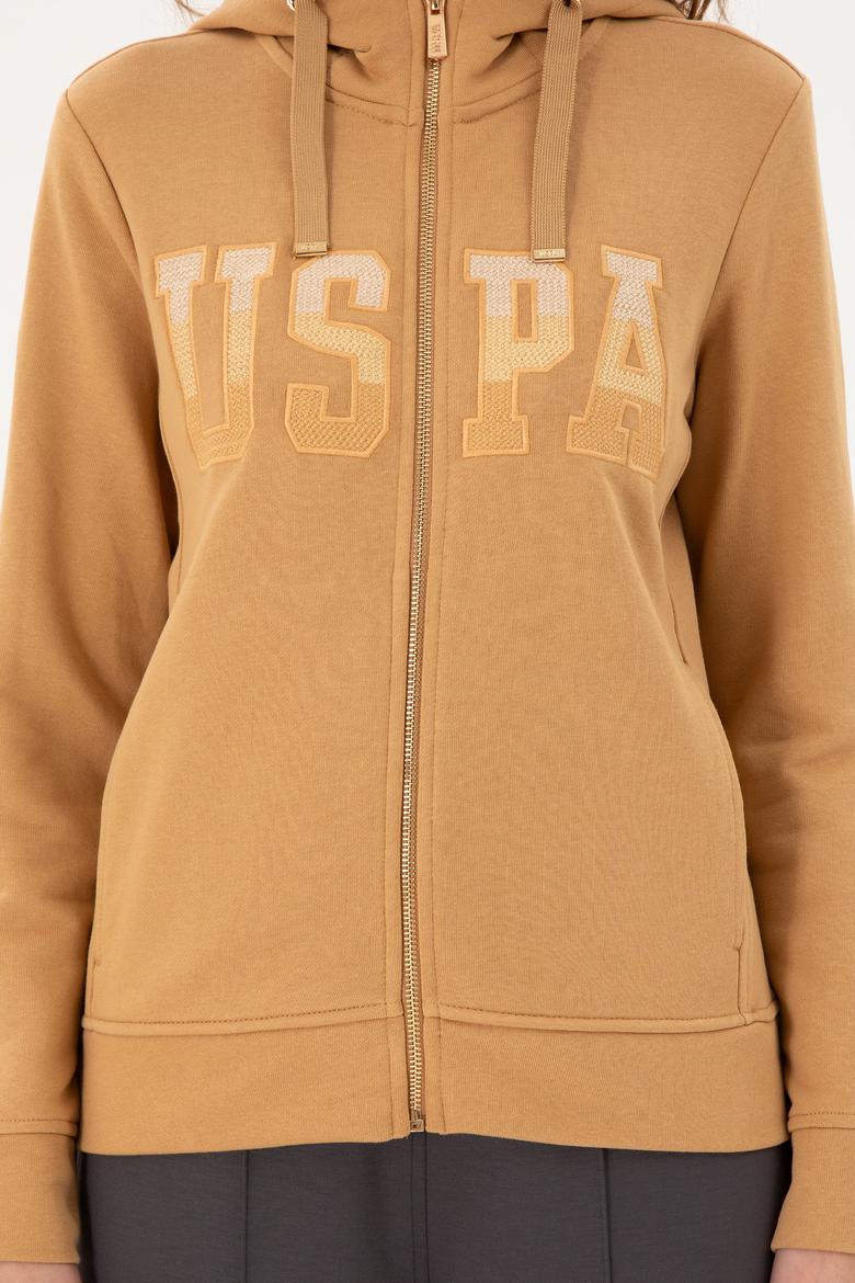 Kadın Camel Basic Kapüşonlu Sweatshirt - 50289540088