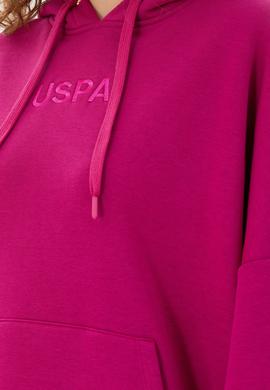 Kadın Fuşya Kapüşonlu Sweatshirt - 50292370010