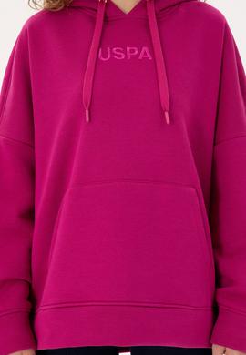 Kadın Fuşya Kapüşonlu Sweatshirt - 50292370010