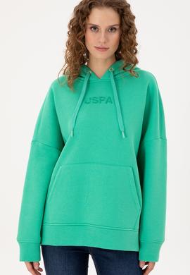 Kadın Mint Kapüşonlu Sweatshirt - 50292370028