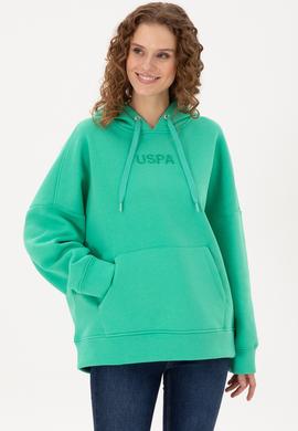 Kadın Mint Kapüşonlu Sweatshirt - 50292370028