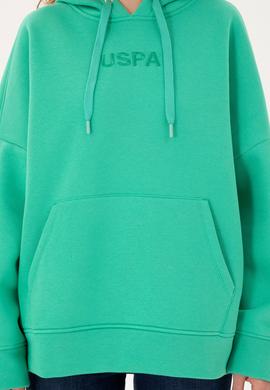 Kadın Mint Kapüşonlu Sweatshirt - 50292370028