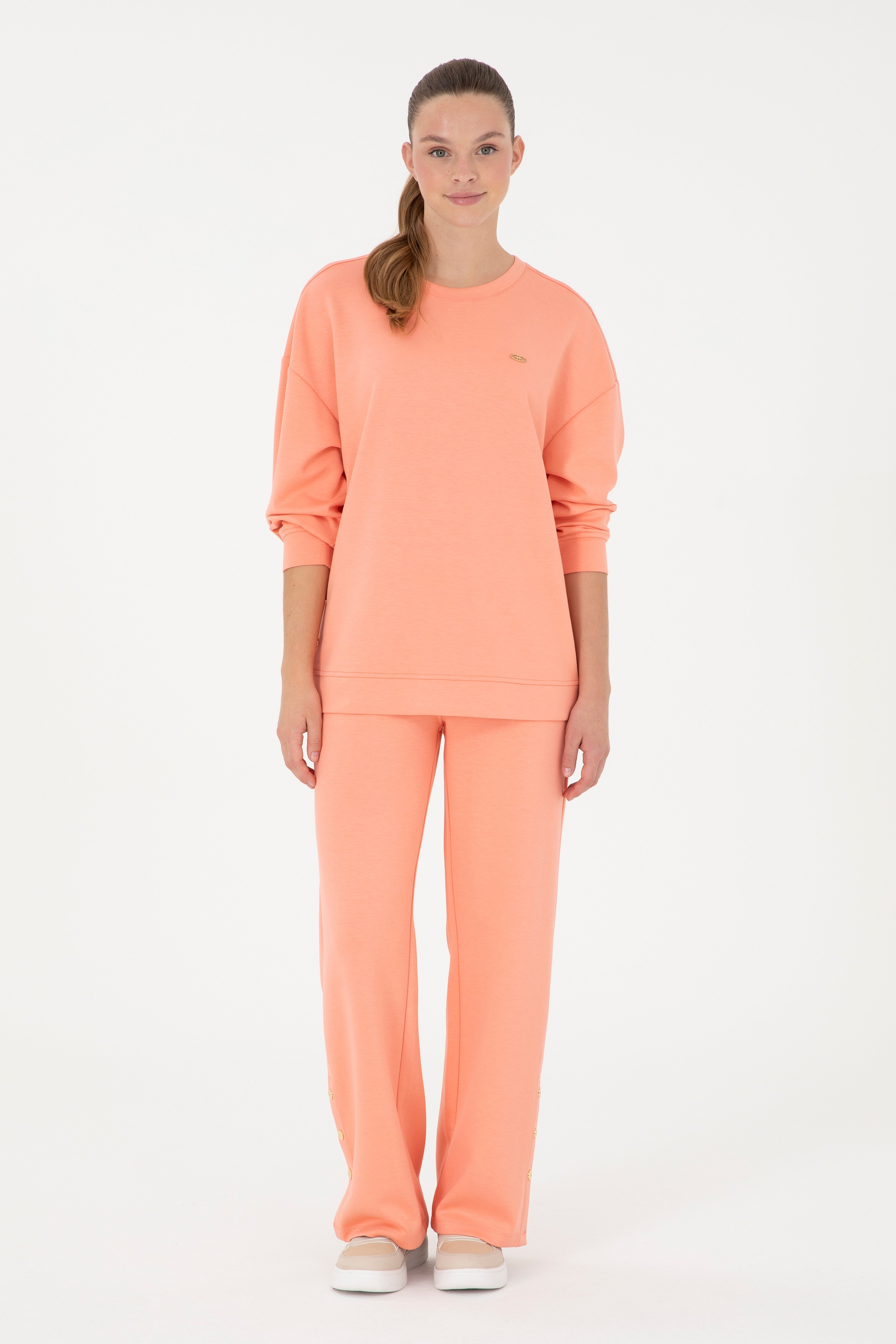 Kadın Somon Loose Fit Eşofman Altı - Image 1