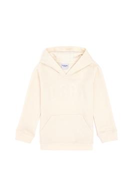 Kız Çocuk Krem Kapüşonlu Basic Sweatshirt - 50296388019