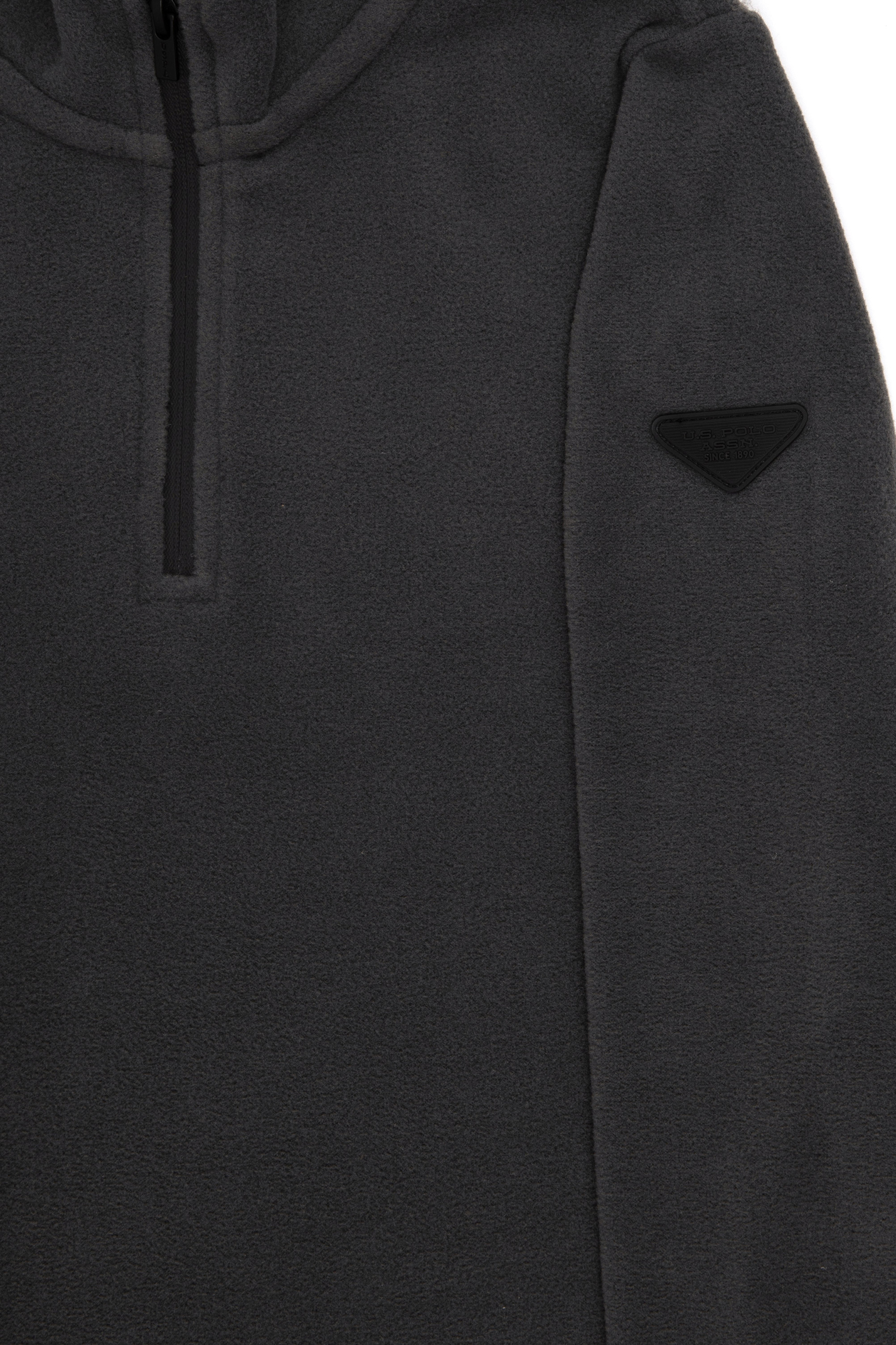 Erkek Çocuk Yarım Fermuarlı Antrasit Polar Sweatshirt