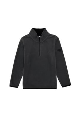Erkek Çocuk Yarım Fermuarlı Antrasit Polar Sweatshirt - 50298060006