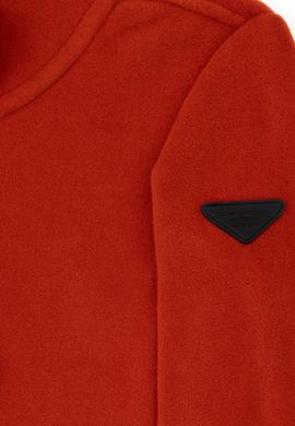 Erkek Çocuk Yarım Fermuarlı Kiremit Polar Sweatshirt - 50298060083