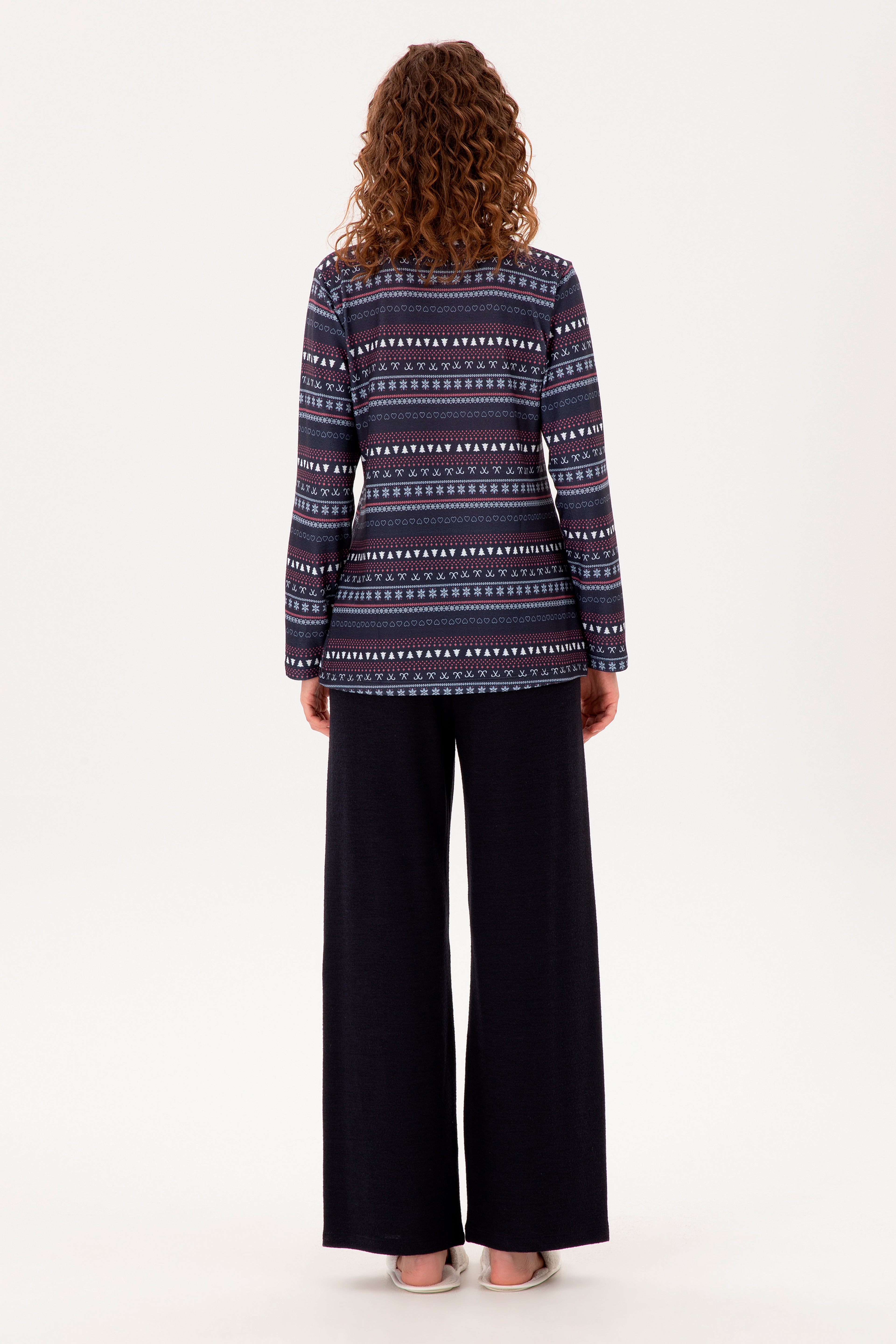 Kadın Lacivert Pijama Takımı - Image 5