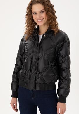 Kadın Siyah Mont - 50289590016