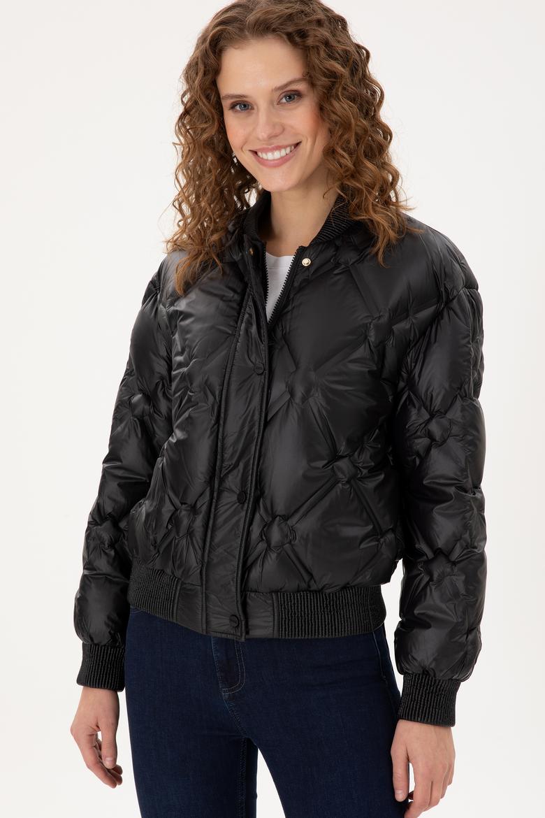 Kadın Siyah Mont - 50289590016