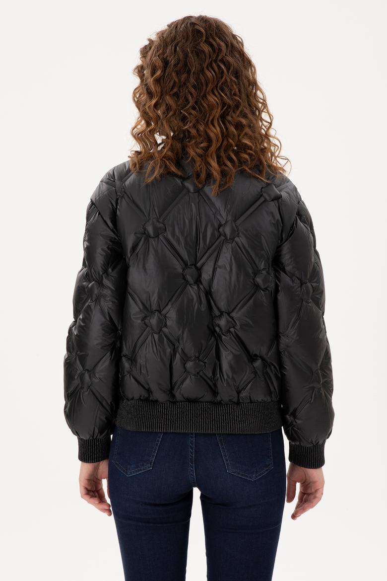 Kadın Siyah Mont - 50289590016