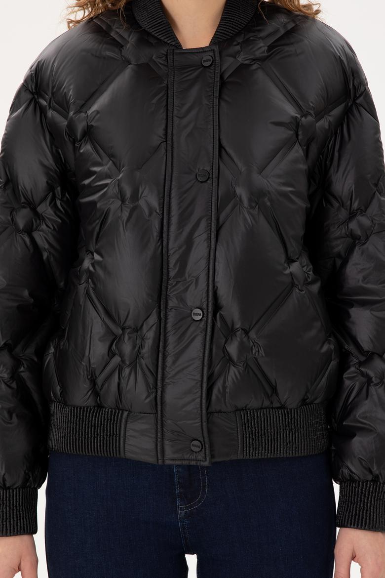 Kadın Siyah Mont - 50289590016