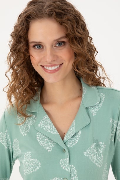 Kadın Mint Pijama Takımı